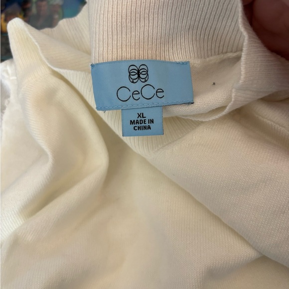 -White CeCe Sweater/Top Size XL NWT - Picture 6 of 8